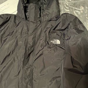 Black pre owned north face jacket perfect condition XL